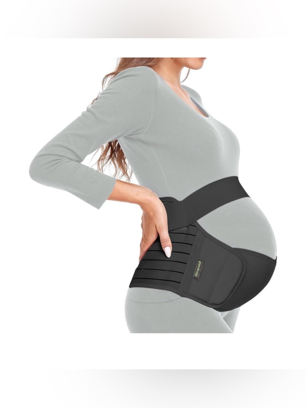 Maternity Belt Pregnancy Belly Band 3 in 1 Maternity Support Belt Black XL
